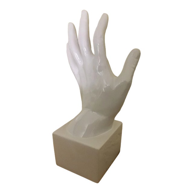 Mid 20th Century Modern Ceramic Hand Sculpture For Sale