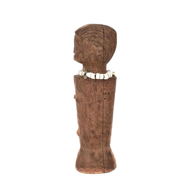 African Early 20th Century Tabwa Miniature Wood Doll For Sale - Image 3 of 5