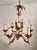 Vintage Florentine Chandelier Gilded in Gold Leaf, 1940s For Sale - Image 6 of 18