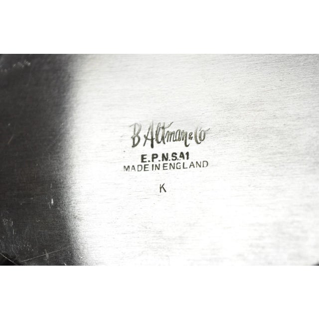 Antique English Sheffield B. Altman Art Deco Silver Plated Tea Service Set - 4 Pc For Sale - Image 4 of 18