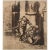 A rare excellent First Edition vintage photogravure, print, of chalk drawing Archimedes by Honoré Daumier. Comes from a...