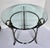 1980s Design Institute of America Beveled Glass Swan Accent Table For Sale - Image 12 of 16