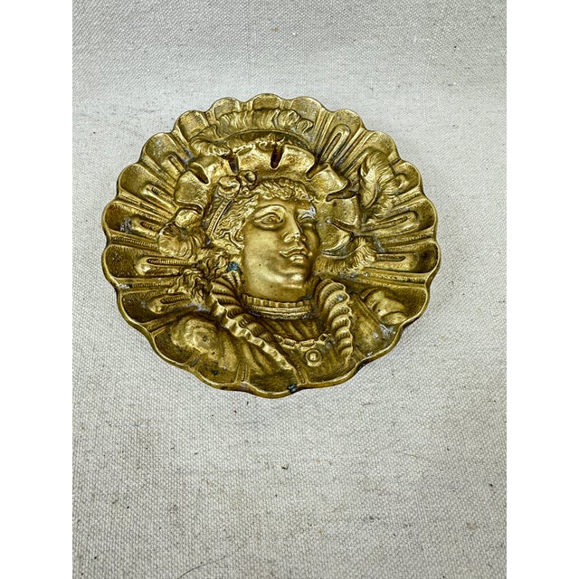 1940s Vintage Brass Trinket Catchall For Sale - Image 5 of 7