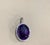 Contemporary 68 Carat Amethyst & 2.2 ct Diamond Pendant Necklace 14 Karat White Gold + Chain For Sale - Image 3 of 18