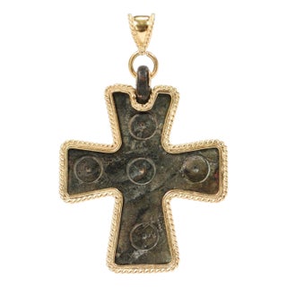A Delicate Byzantine Cross Pendant For Sale