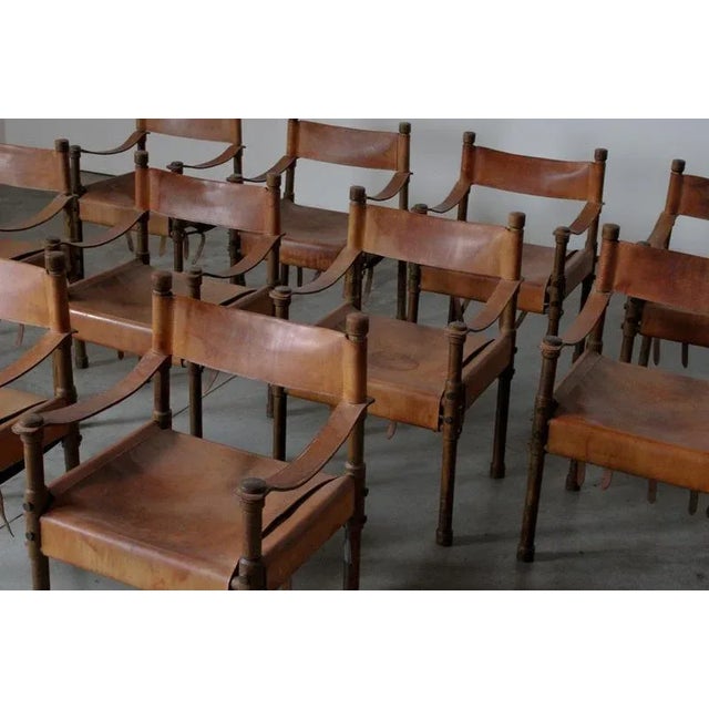 Large Safari Dining Armchair, Germany, 1960s For Sale - Image 4 of 18