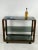 Cart in Wood and Glass Smoke with Wheels, Italy, 1980s For Sale - Image 3 of 10