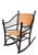 Black Mid 20th Century Old Hickory Style Rocking Chair For Sale - Image 8 of 15