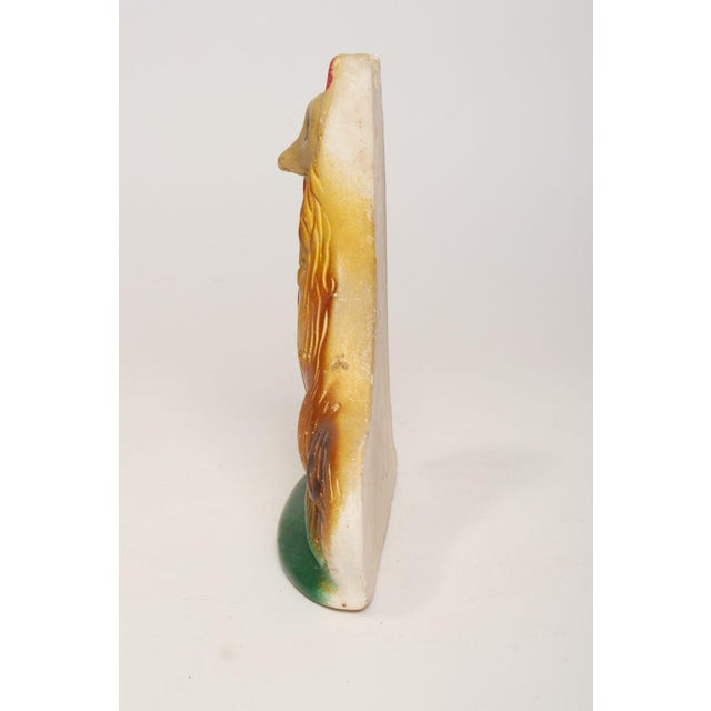 Circa 1950s Americana painted chalkware collie dog figurine. These figurines date back as far as the 1800s and were often...