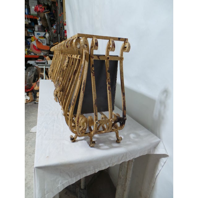 Wrought Iron Window Garden Planter For Sale - Image 4 of 12