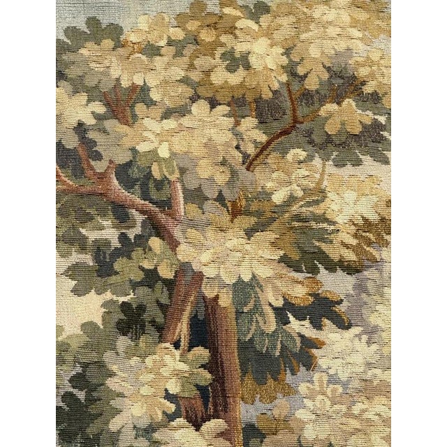 Mid-Century Modern French Handwoven The Village Tapestry from Aubusson, 1920s For Sale - Image 10 of 18
