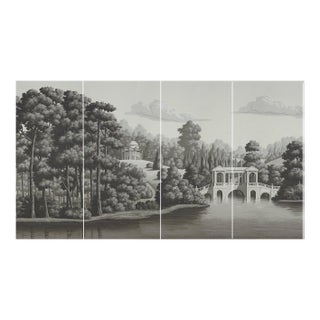 Landscape Wallpaper, Handpainted Wallpaper, Panoramic Wallpaper For Sale