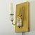 French Vintage Modern Brass & Glass Sconces - A Pair For Sale - Image 10 of 12