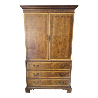 Henredon Mahogany Chippendale Style Armoire For Sale