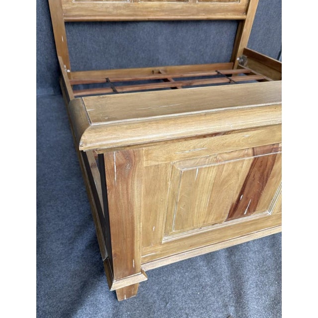 Wood Steven Shell Homestead King Size Bed Frame For Sale - Image 7 of 12