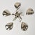 Metal 1960's Flower Ashtray With Removable Petals Silver Plate Floral Cocktail Ashtray For Sale - Image 7 of 12