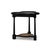French Country Rustic Black Clover Accent Table For Sale - Image 3 of 8