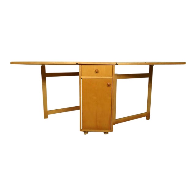 Mid-Century Modern Drop-Leaf Table With Chairs - Dining ...