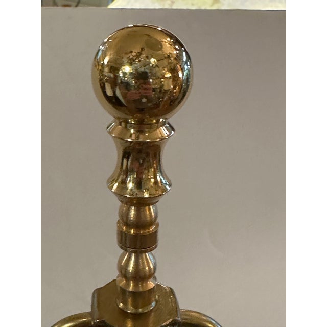 Transparent Waterford Crystal Floor Lamp With Brass Details For Sale - Image 8 of 13