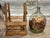 Hand Painted Antique Demi John Bottle From Normandy, France, ‘Pinot Noir’, Original Crate For Sale - Image 4 of 13