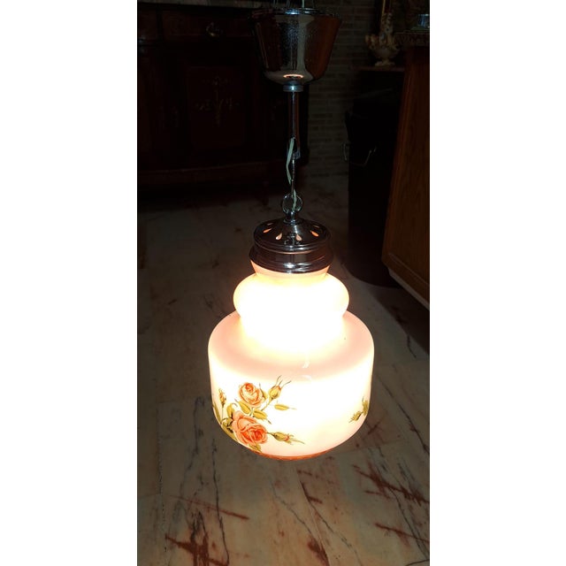 Opal Pendant Lamp, 1960s For Sale - Image 4 of 8