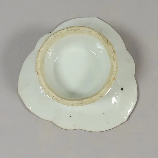 Chinese 19th C Chinese Rose Medallion Triangular Footed Dish For Sale - Image 3 of 4