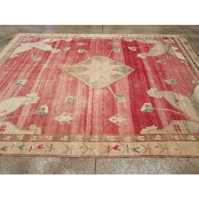 Galerie Shabab Collection Mid-20th Century Turkish Anatolian Room Size Carpet For Sale - Image 4 of 8