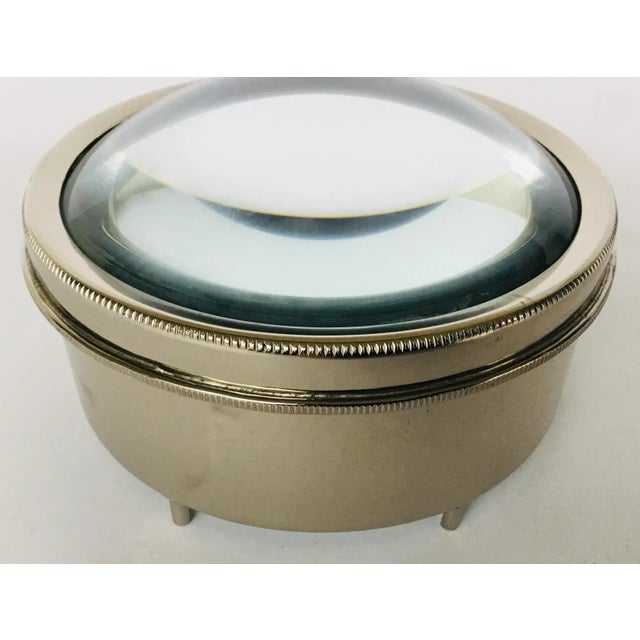 Modern Global Views Modern Oversized Polished Nickel Loupe For Sale - Image 3 of 5