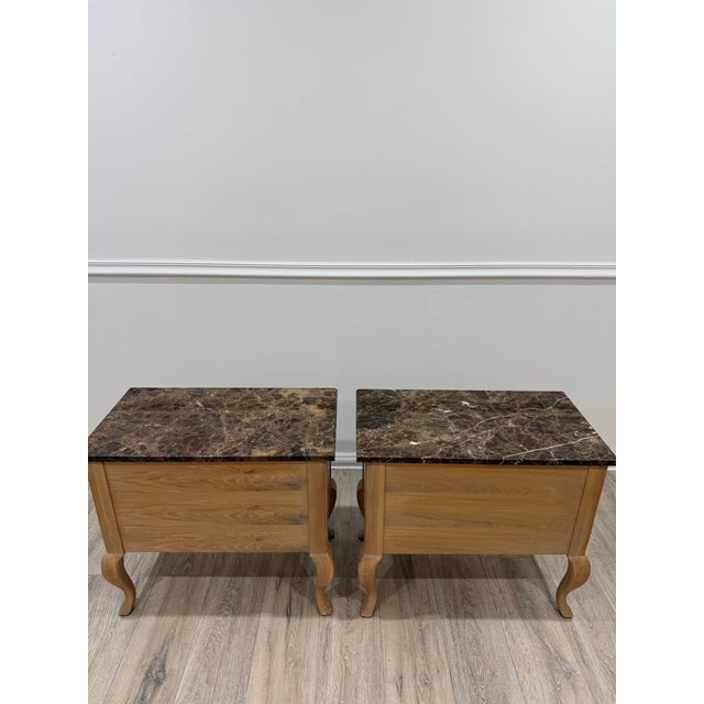 1990s Pair of Thomasville French Provincial Nighstands by Terrace Garden Collection For Sale - Image 9 of 12