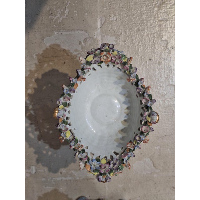 Pairs of Antique Style Porcelain Compotes/Center Piece For Sale - Image 4 of 9