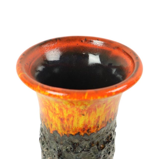 Vintage Fat Lava Vase from Jasba, West Germany, 1960s For Sale - Image 10 of 11
