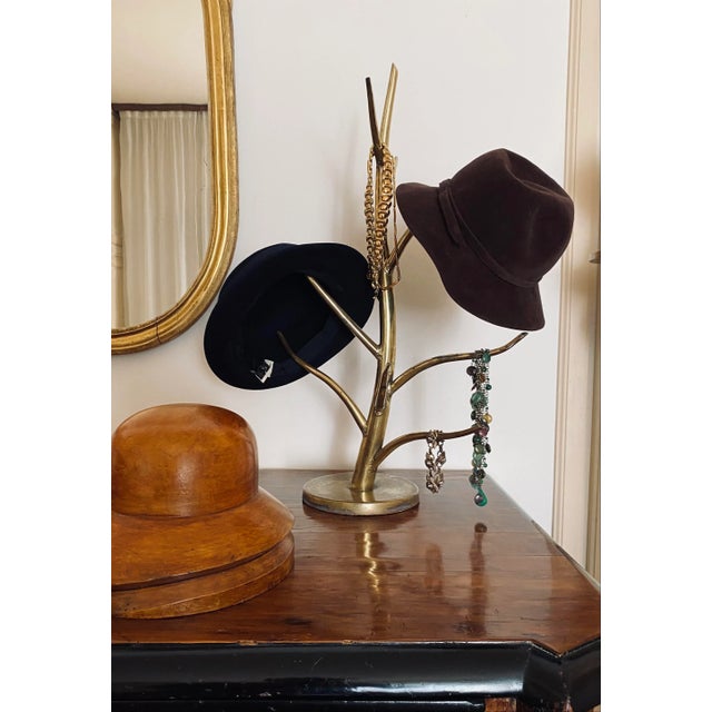 Mid-century Brass plant-shaped stand Italy 1970s 65 H x 44 cm Conditions: good consistent with age and use. Stains and...