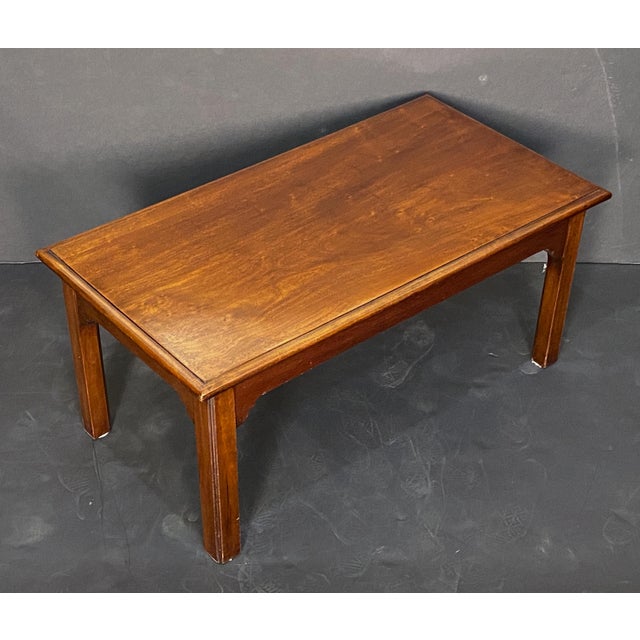 Early 20th Century French Rectangular Low or Coffee Table of Mahogany For Sale - Image 5 of 10