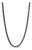 7.5 Carat Round Cut Black Diamond Riviera Tennis Necklace in 18k White Gold For Sale