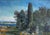 Large Scale 19th Century American Impressionism Garden and Lighthouse Landscape For Sale - Image 4 of 8