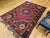 Vintage Persian Qashqai Tribal Area Rug, Hand-Knotted Wool, Vegetable Dye, Geometric Medallions, 6x8, Red & Navy For Sale - Image 4 of 15