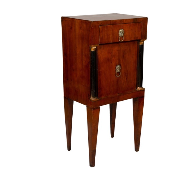 Italian Neoclassical Walnut and Ebonized Commodinis - A Pair For Sale - Image 4 of 13