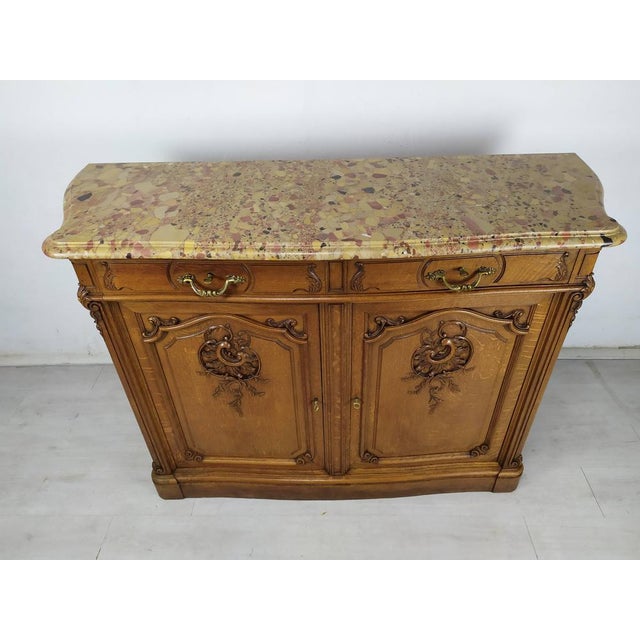 Louis XV Buffet by Mercier Chêne, 1890s For Sale - Image 9 of 18