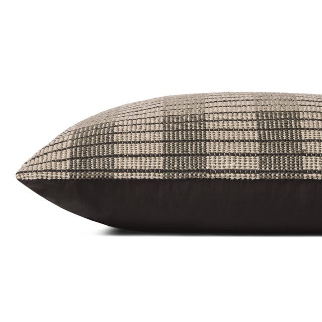 Not Yet Made - Made To Order Amber Lewis x Loloi Bernadino Ivory / Black 13" x 21" Cover with Down Pillow For Sale - Image 5 of 5