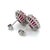 Traditional Natural Ruby Diamond Stud Earrings 14k W Gold 5.74 TCW Certified For Sale - Image 3 of 8
