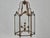 Tall French Wrought Iron Lantern With Glass Panels and Scroll Detailing - 1900s For Sale - Image 10 of 18
