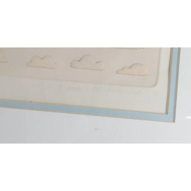 1970's Mid-Century Pop Art Print of Clouds by Karen Strohbeen For Sale - Image 10 of 12