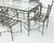 Verdigris 1970s Mario Papperzini for Salterini Iron Patio Dining Set, 6 Chairs & Matching Table, Attributed For Sale - Image 8 of 18