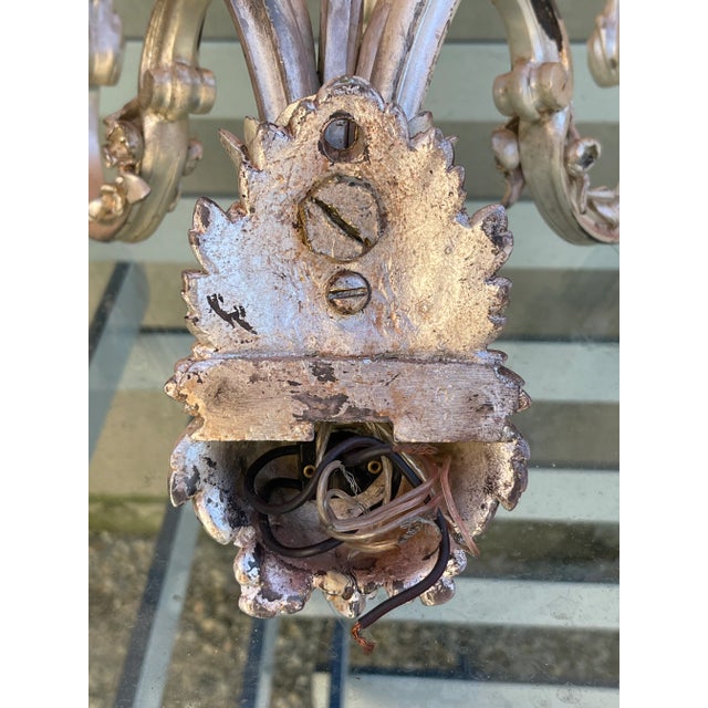 Silver Louis XV Silver Wall Sconce For Sale - Image 8 of 13