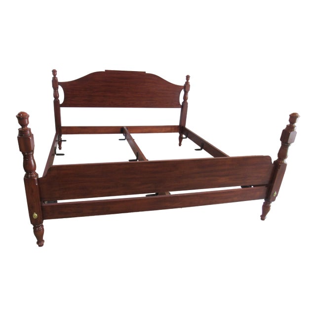 1980s Henkel Harris Cherry Poster Rare King Size Bed For Sale