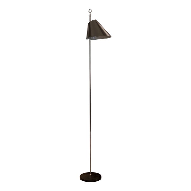 Monachella Chrome Floor Lamp by Luigi Caccia Dominioni for Azucena, 1990s For Sale