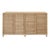Wood Matthew Izzo Home Evander Wrapped Rattan Four Door Buffet With Satin Brass Pulls For Sale - Image 7 of 7