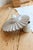 Lavender Vintage Pleated Ceramic Pendant Light in Lilac and Taupe, 1990s For Sale - Image 8 of 8