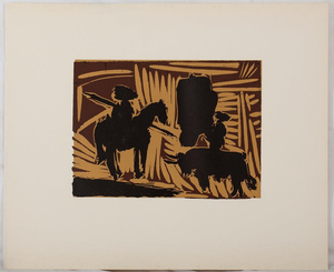 Pablo Picasso, Bullfight, The Entrance of the Bull, Etching