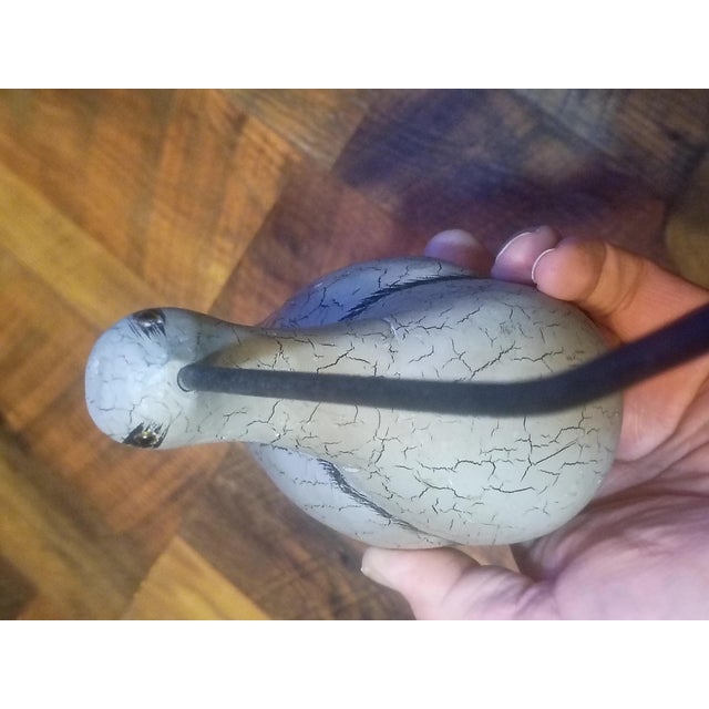 Antique-Style "Crackle Finish" Yellowlegs Shorebird Decoy For Sale In Seattle - Image 6 of 7